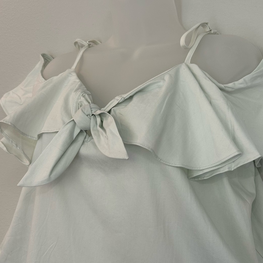 Easel cotton off-the-shoulder spaghetti strap swing top with pockets L - Picture 5 of 8